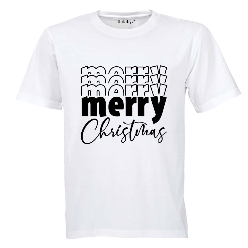 Multiple MERRY Christmas - Adults - T-Shirt