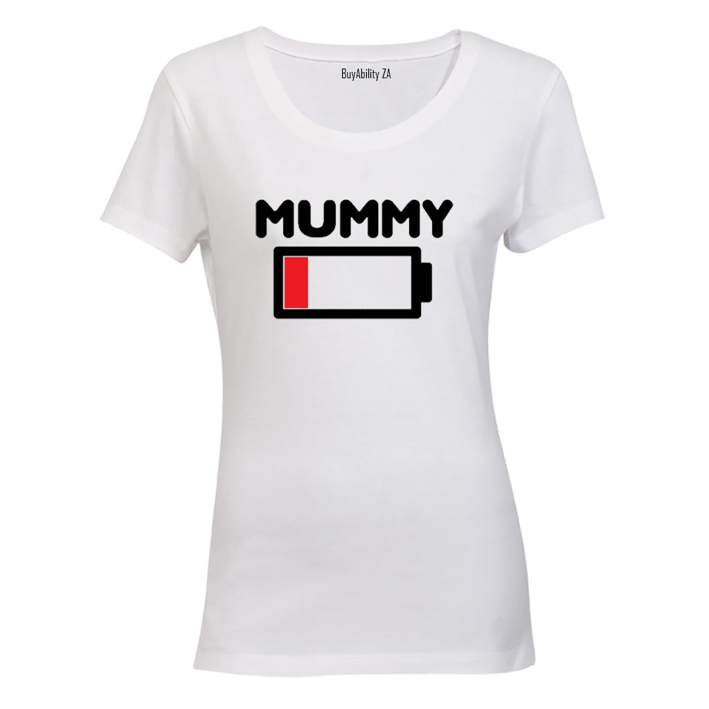 Mummy - Battery Levels - Ladies - T-Shirt