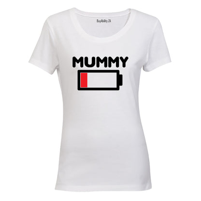 Mummy - Battery Levels - Ladies - T-Shirt