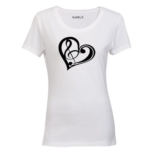 Music Heart! - Ladies - T-Shirt