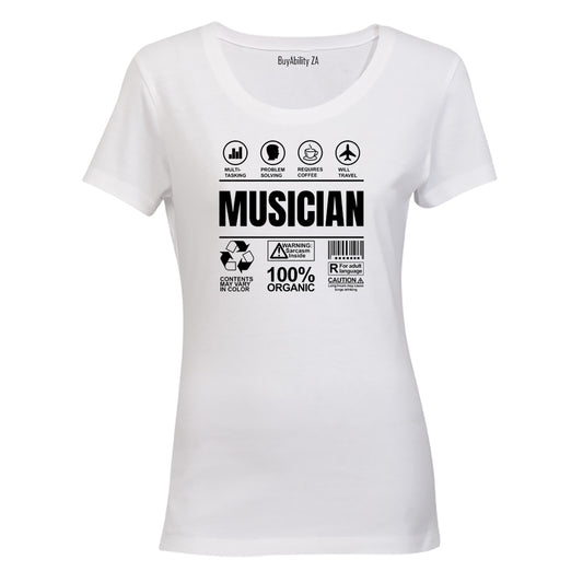 Musician Label - Ladies - T-Shirt - BuyAbility South Africa