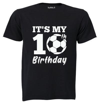 My 10th Birthday - Soccer Ball - Kids T-Shirt