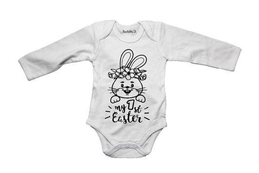 My 1st Easter - Floral Bunny - Baby Grow
