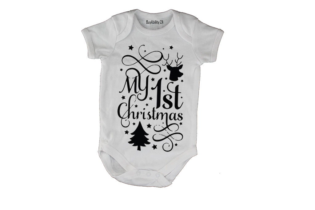 My 1st Christmas - Tree & Reindeer - Baby Grow