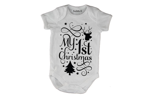 My 1st Christmas - Tree & Reindeer - Baby Grow