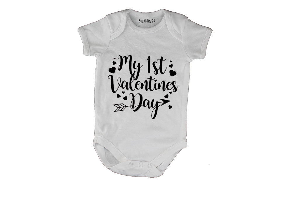 My 1st Valentine's Day - Hearts - Baby Grow