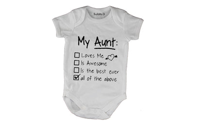 My Aunt - All Of The Above - Baby Grow