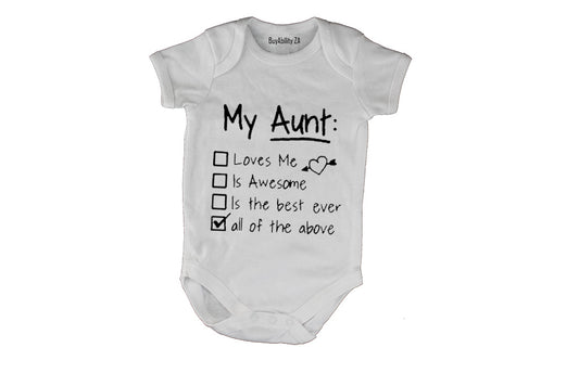 My Aunt - All Of The Above - Baby Grow