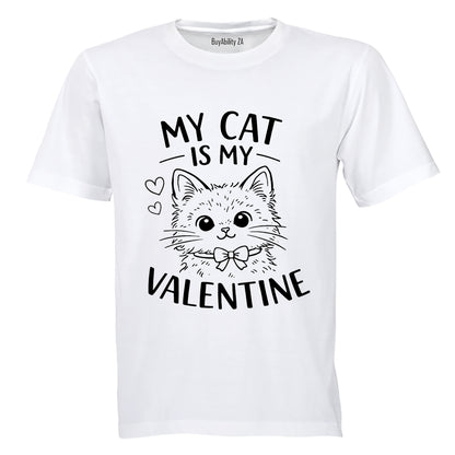My Cat is my Valentine - Adults - T-Shirt - BuyAbility South Africa