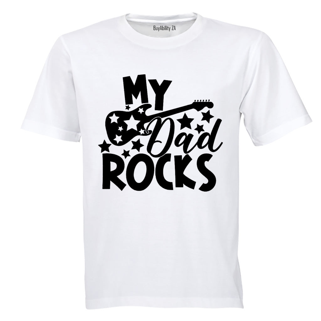 My Dad is Rocks - Guitar - Kids T-Shirt