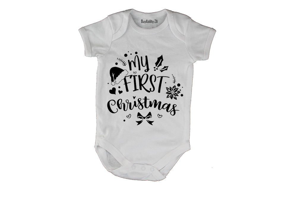 My First Christmas - Festive - Baby Grow