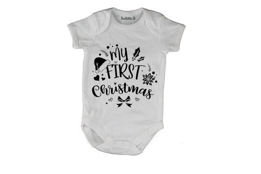 My First Christmas - Festive - Baby Grow