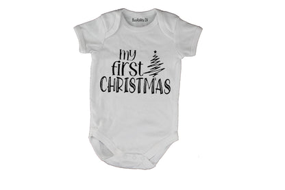 My First Christmas - Tree Sketch - Baby Grow
