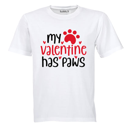 My Valentine Has Paws - Adults - T-Shirt