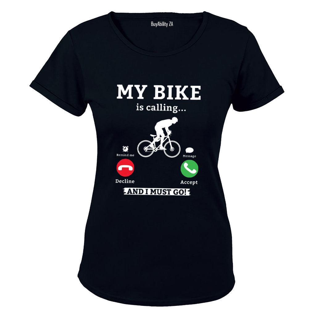 My Bike is Calling - Ladies - T-Shirt