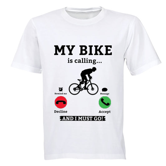 My Bike is Calling - Adults - T-Shirt - BuyAbility South Africa