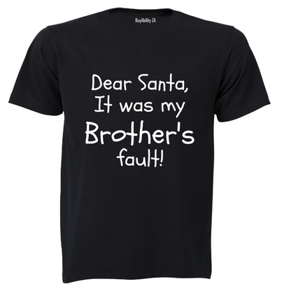 My Brother's Fault - Christmas - Kids T-Shirt