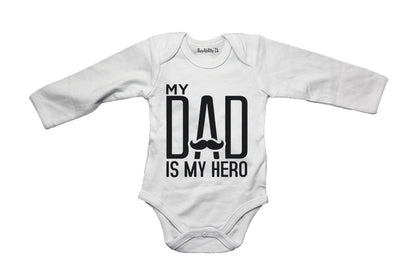 My Dad is my Hero - Mustache - Baby Grow
