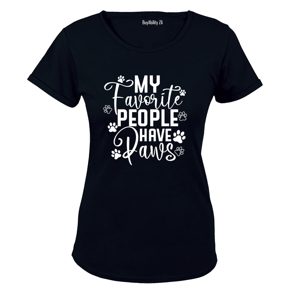 My Favorite People Have Paws - Ladies - T-Shirt