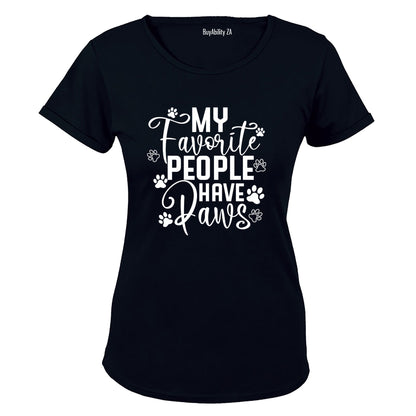 My Favorite People Have Paws - Ladies - T-Shirt