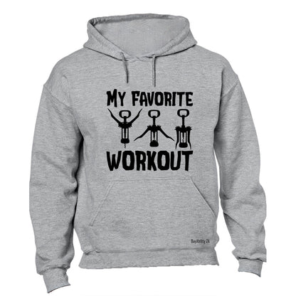 My Favorite Workout WINE - Hoodie - BuyAbility South Africa