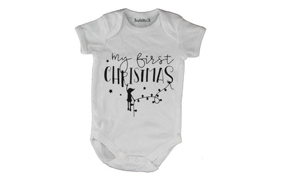 My First Christmas - Elf Lights - Baby Grow