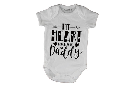 My Heart Belongs To Daddy - Arrow - Baby Grow