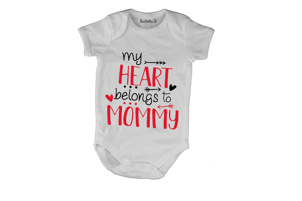 My Hearts Belongs to Mommy - Valentine - Baby Grow
