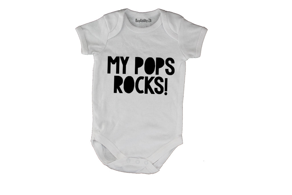 My Pops Rocks - Baby Grow