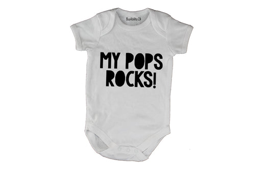 My Pops Rocks - Baby Grow