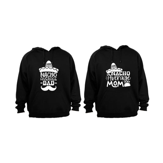 Nacho Average Dad & Mom - Couples Hoodies (1 Set)