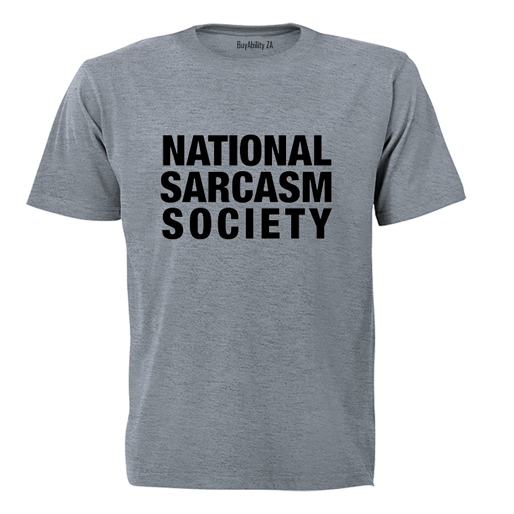 National Sarcasm Society - Adults - T-Shirt