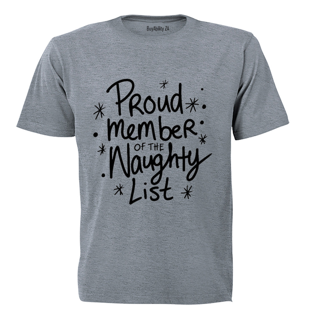 Naughty List - Christmas - Adults - T-Shirt - BuyAbility