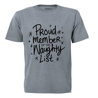 Naughty List - Christmas - Adults - T-Shirt - BuyAbility
