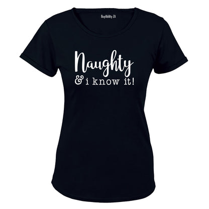 Naughty & I Know It - Christmas - Ladies - T-Shirt