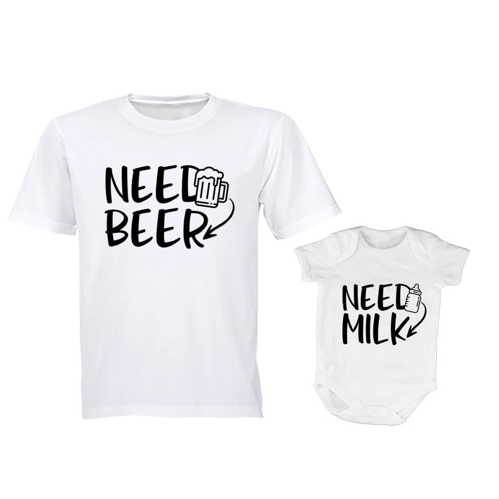 Need Beer. Need Milk - Daddy | Baby Grow