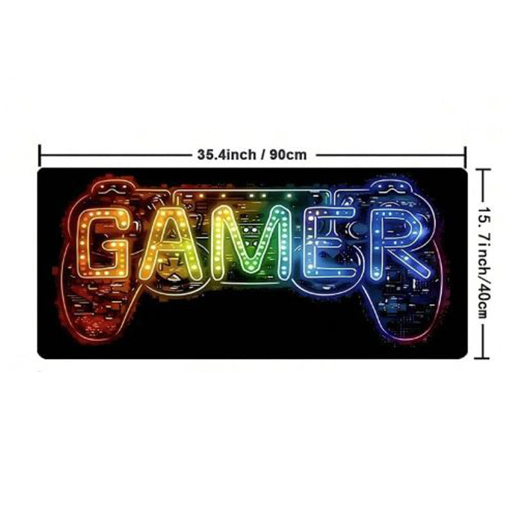 Large Neon Gamer Mouse Pad