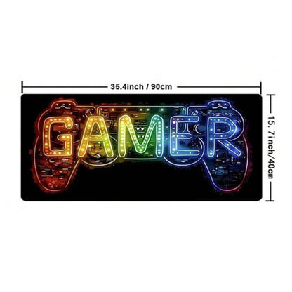 Large Neon Gamer Mouse Pad