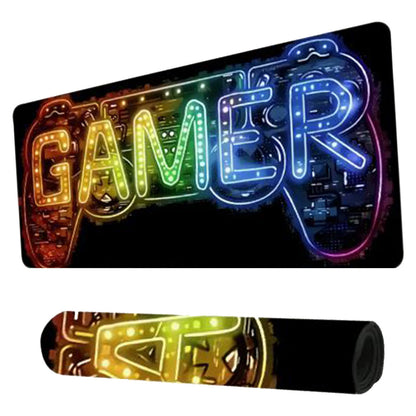 Large Neon Gamer Mouse Pad