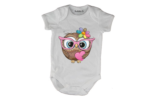 Nerdy Love Owl - Baby Grow