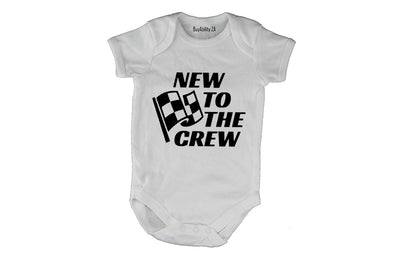 New to the Crew, Race Flag - Baby Grow