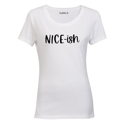 Nice-ish - Christmas - Ladies - T-Shirt - BuyAbility South Africa