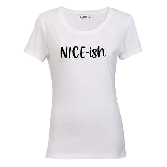 Nice-ish - Christmas - Ladies - T-Shirt - BuyAbility South Africa
