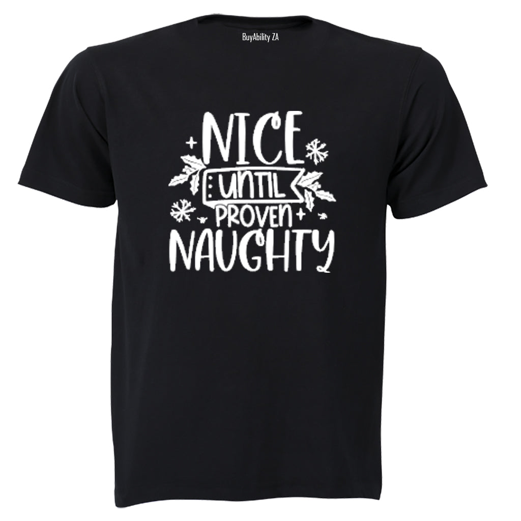 Nice Until - Christmas - Adults - T-Shirt - BuyAbility South Africa
