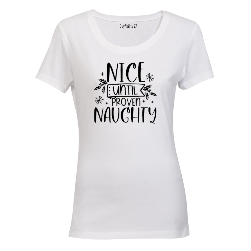 Nice Until - Christmas - Ladies - T-Shirt - BuyAbility South Africa
