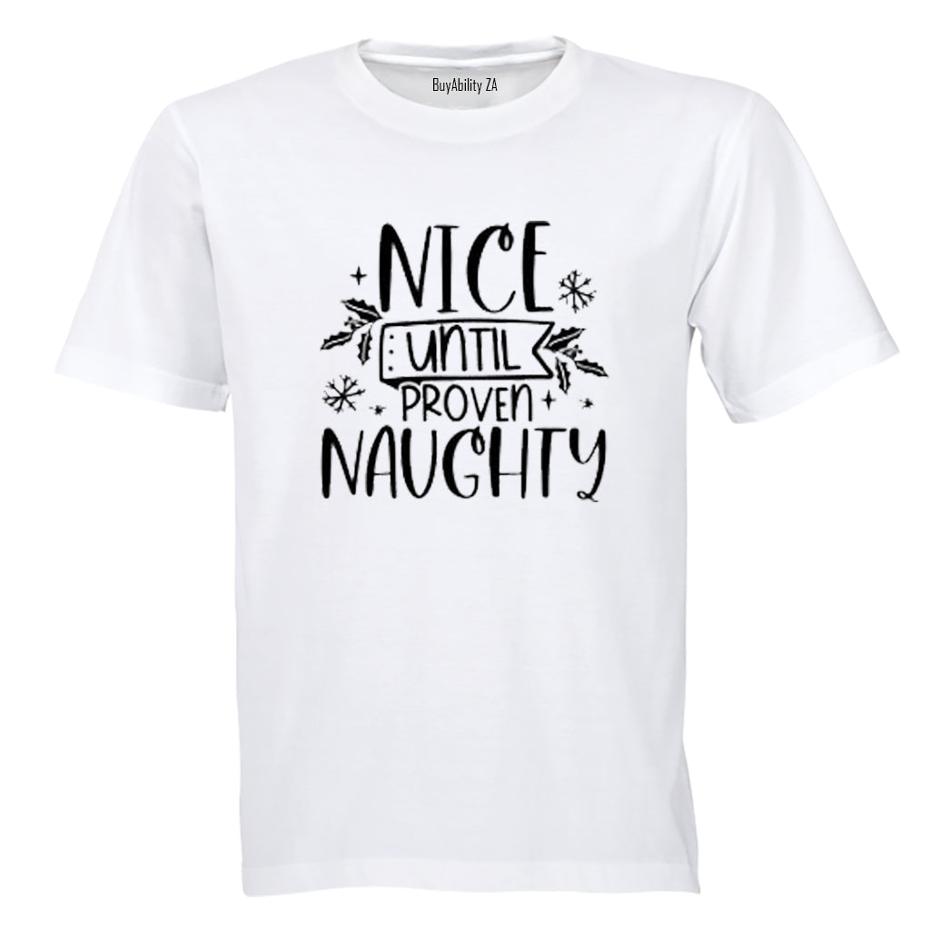 Nice Until - Christmas - Adults - T-Shirt - BuyAbility South Africa