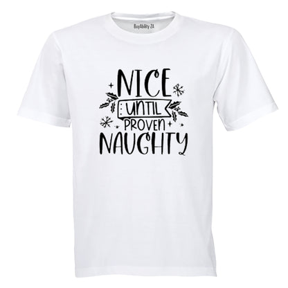 Nice Until - Christmas - Adults - T-Shirt - BuyAbility South Africa