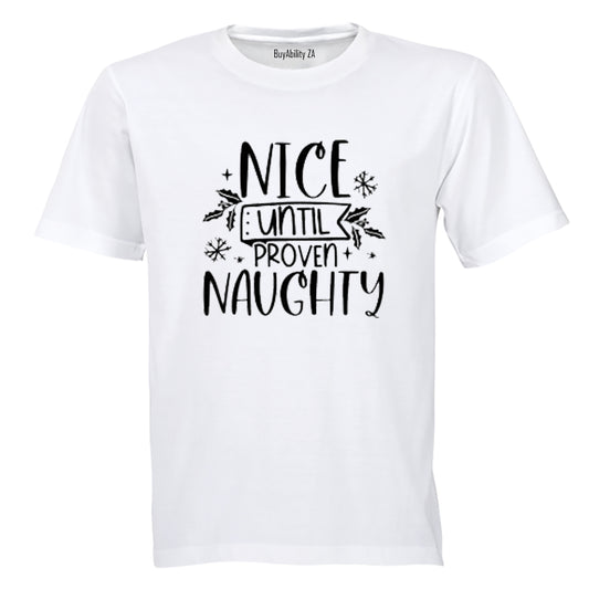 Nice Until - Christmas - Adults - T-Shirt - BuyAbility South Africa