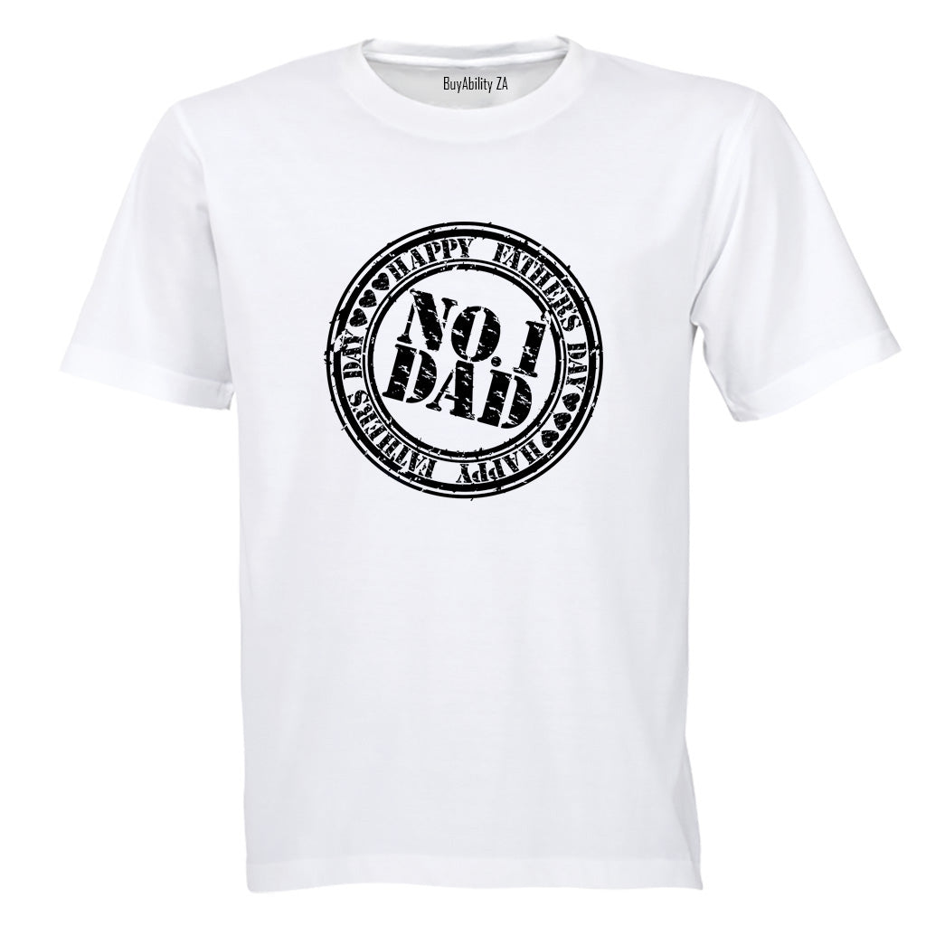 No. 1 Dad - Fathers Day - Adults - T-Shirt