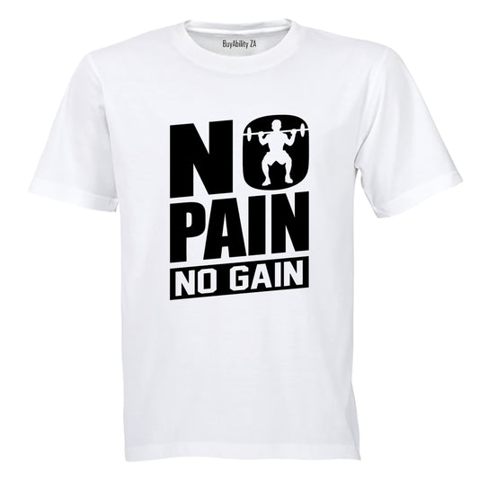 No Pain GYM - Adults - T-Shirt - BuyAbility South Africa